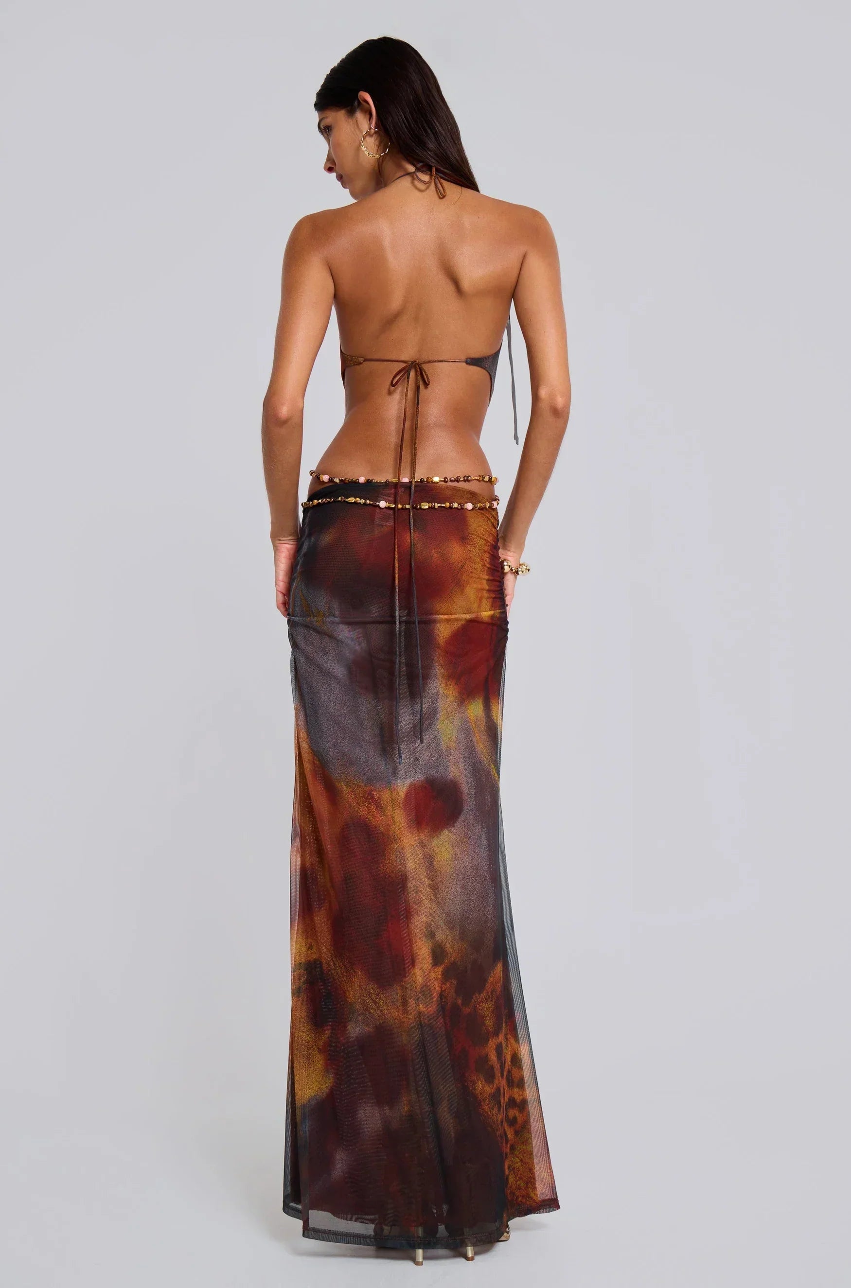 Seductress Halter Maxi Dress