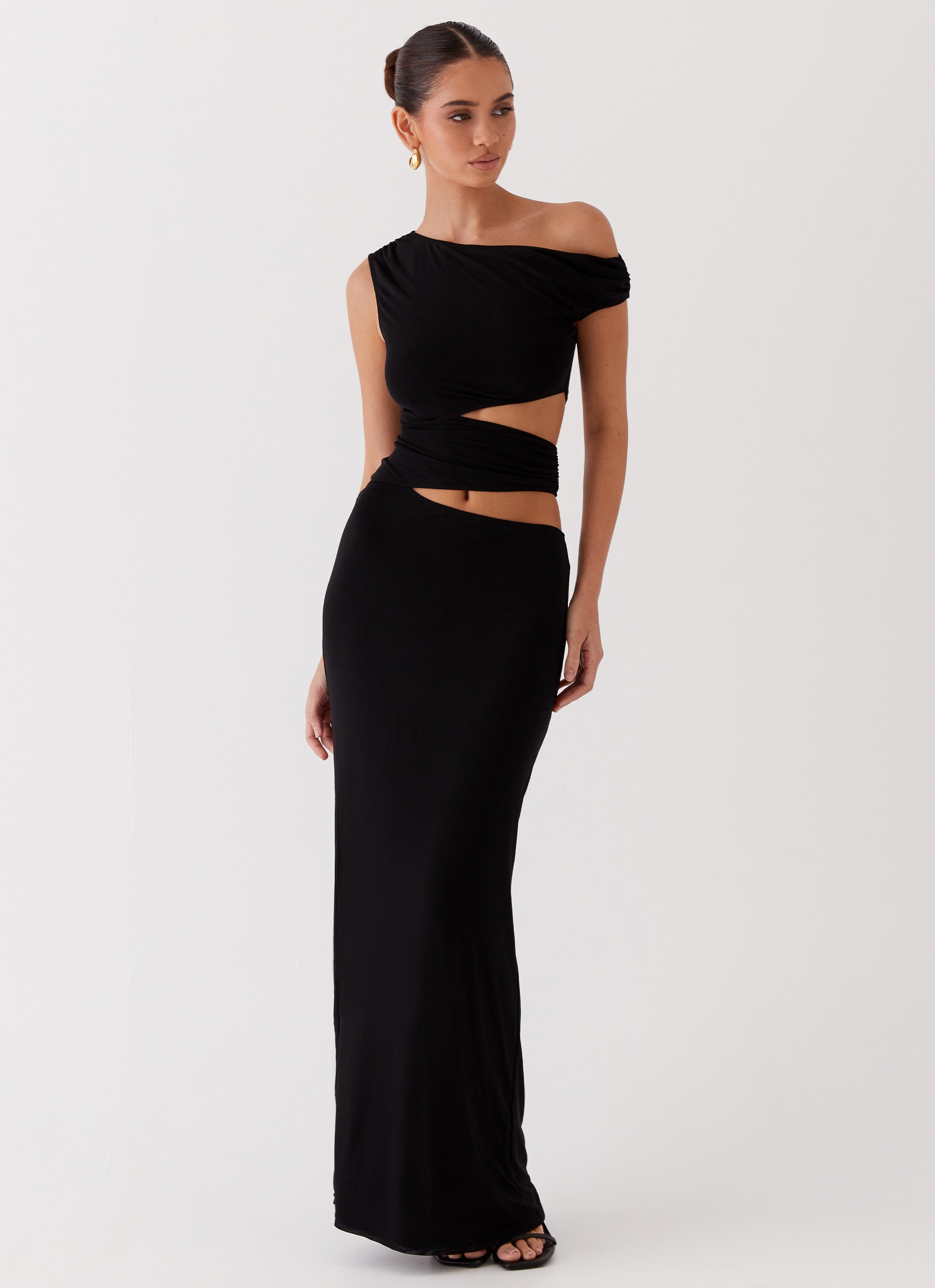 Celeste Cut-Out Maxi Dress | Black