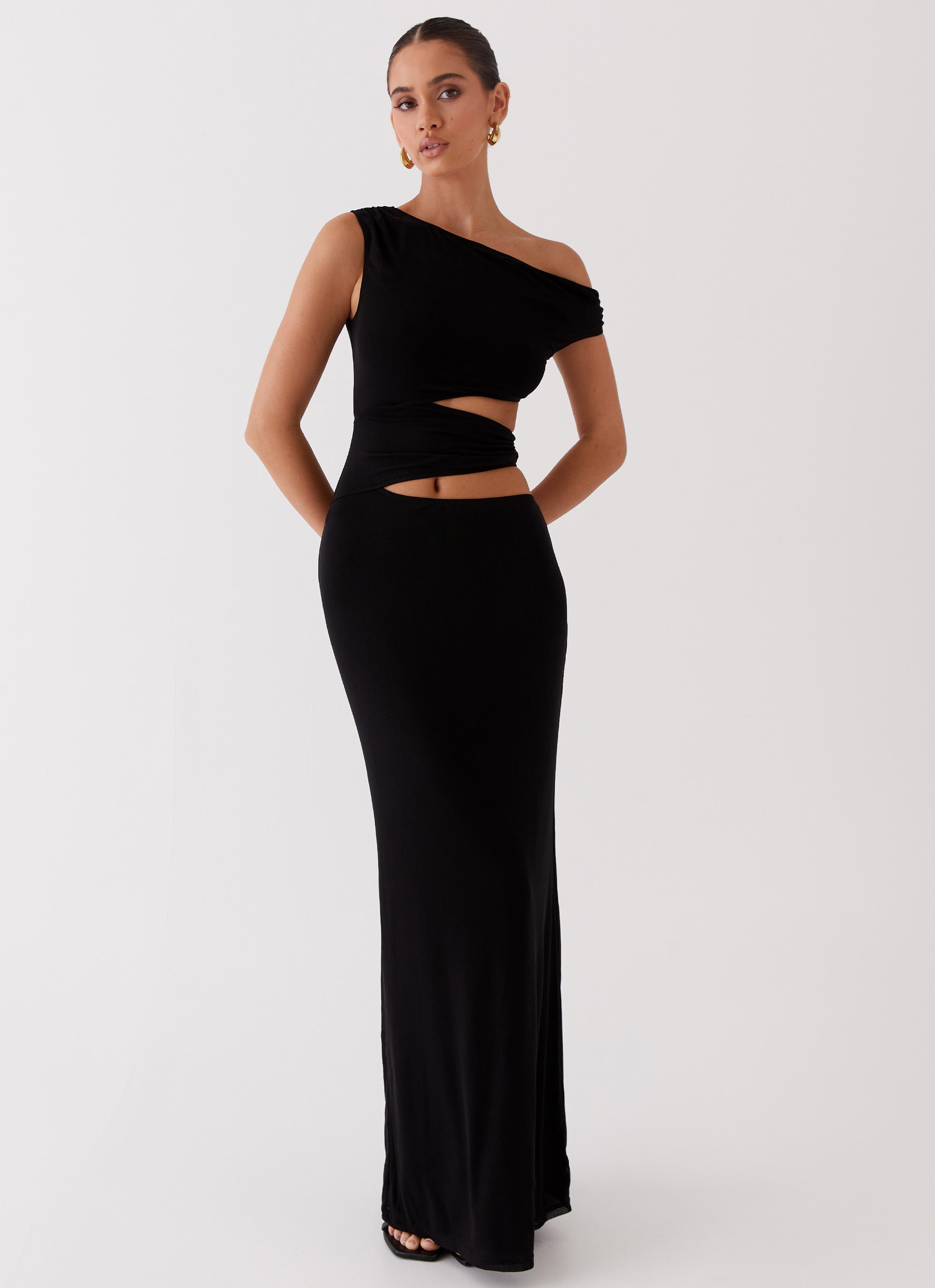 Celeste Cut-Out Maxi Dress | Black