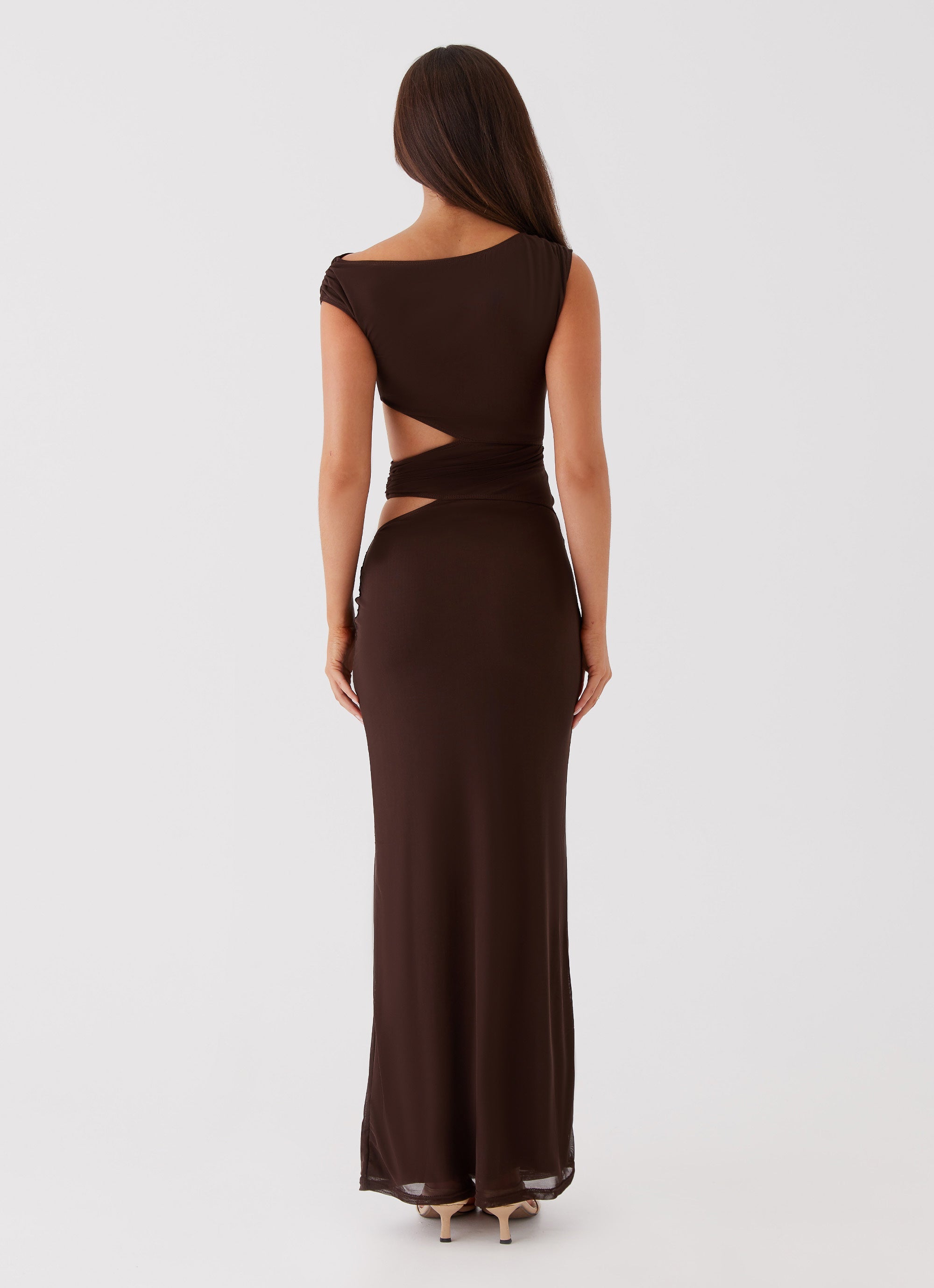 Celeste Cut-Out Maxi Dress | Chocolate