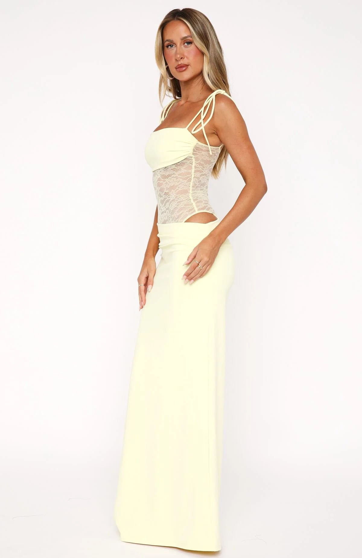 Elegance & Lace Maxi Dress
