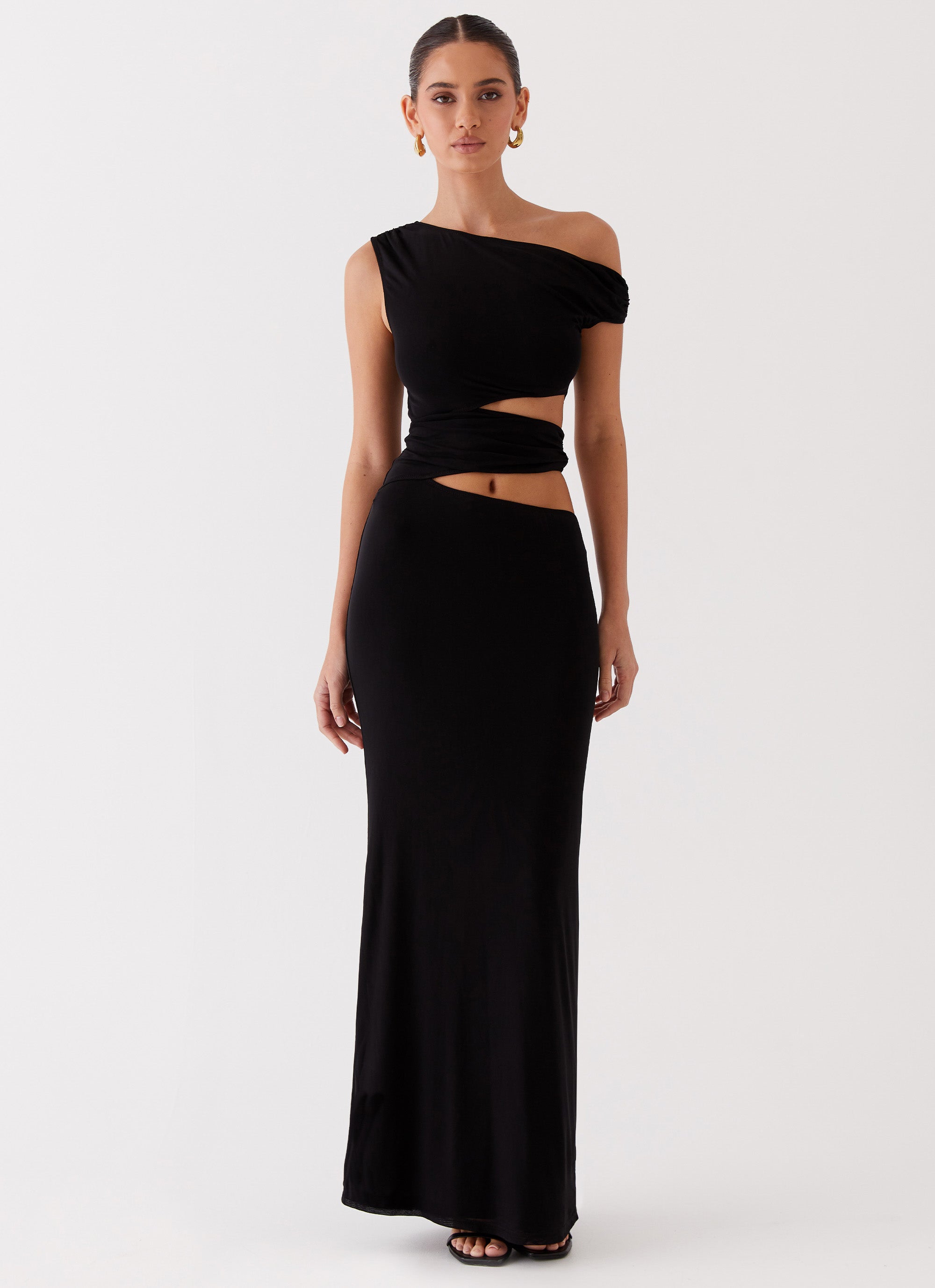 Celeste Cut-Out Maxi Dress | Black
